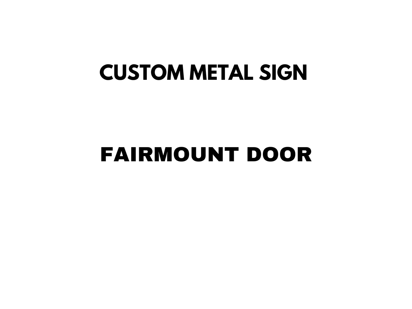Custom sign with business logo