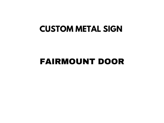 Custom sign with business logo