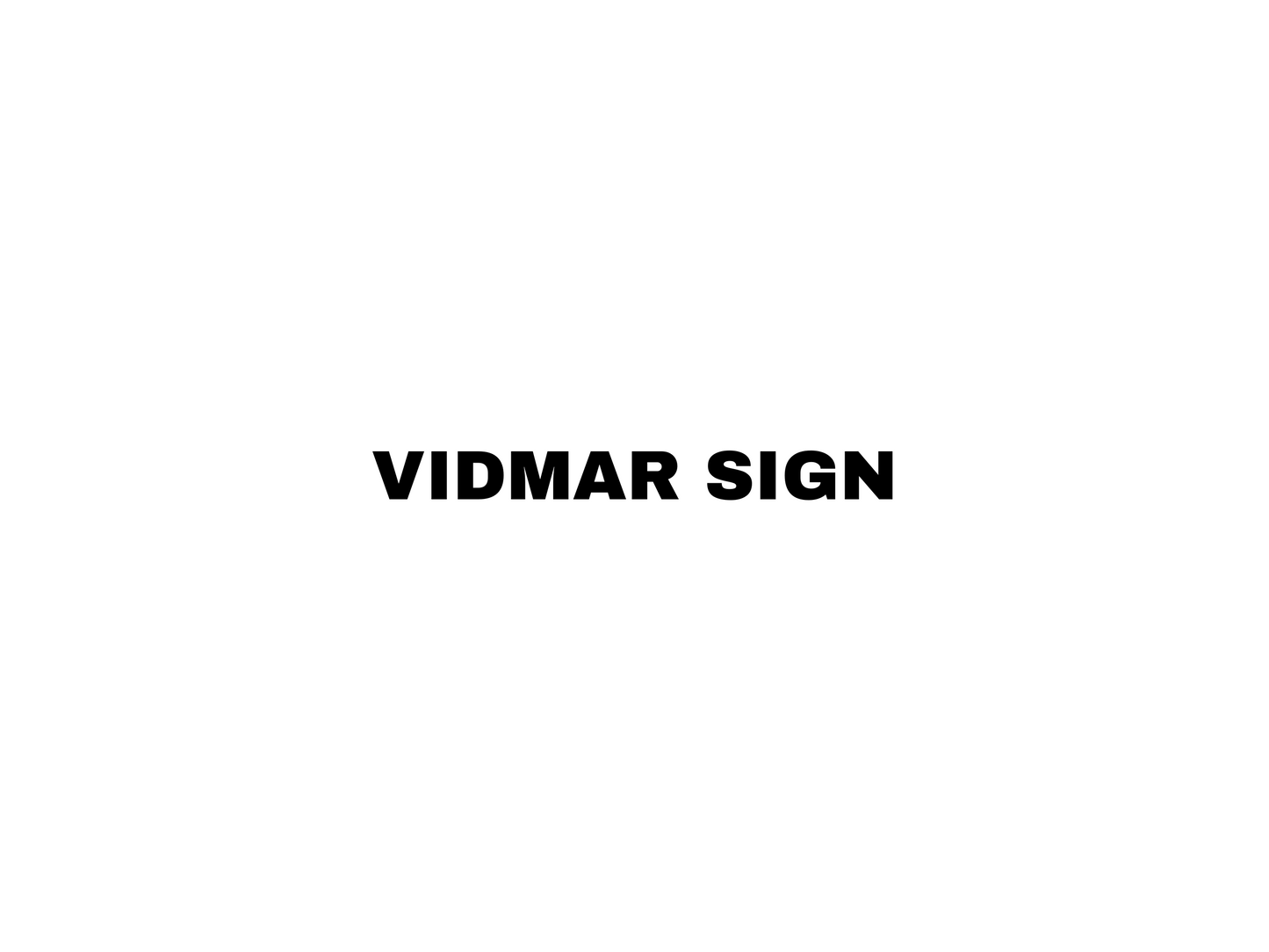 BALANCE, Vidmar Ranch Sign, Custom metal