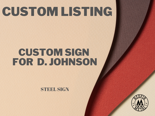 Custom metal Sign, Cremation and Memorial Center