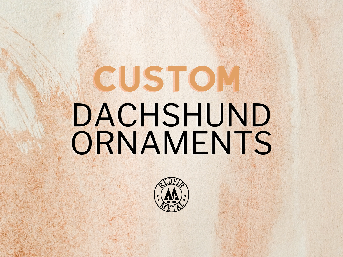 2 custom dachshund ornaments