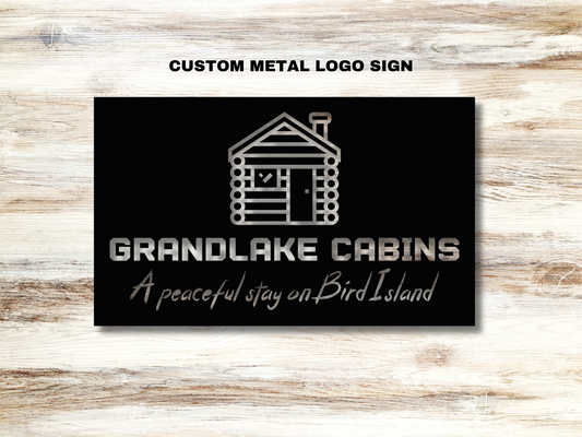 BALANCE, Custom metal signs, Grandlake Cabins