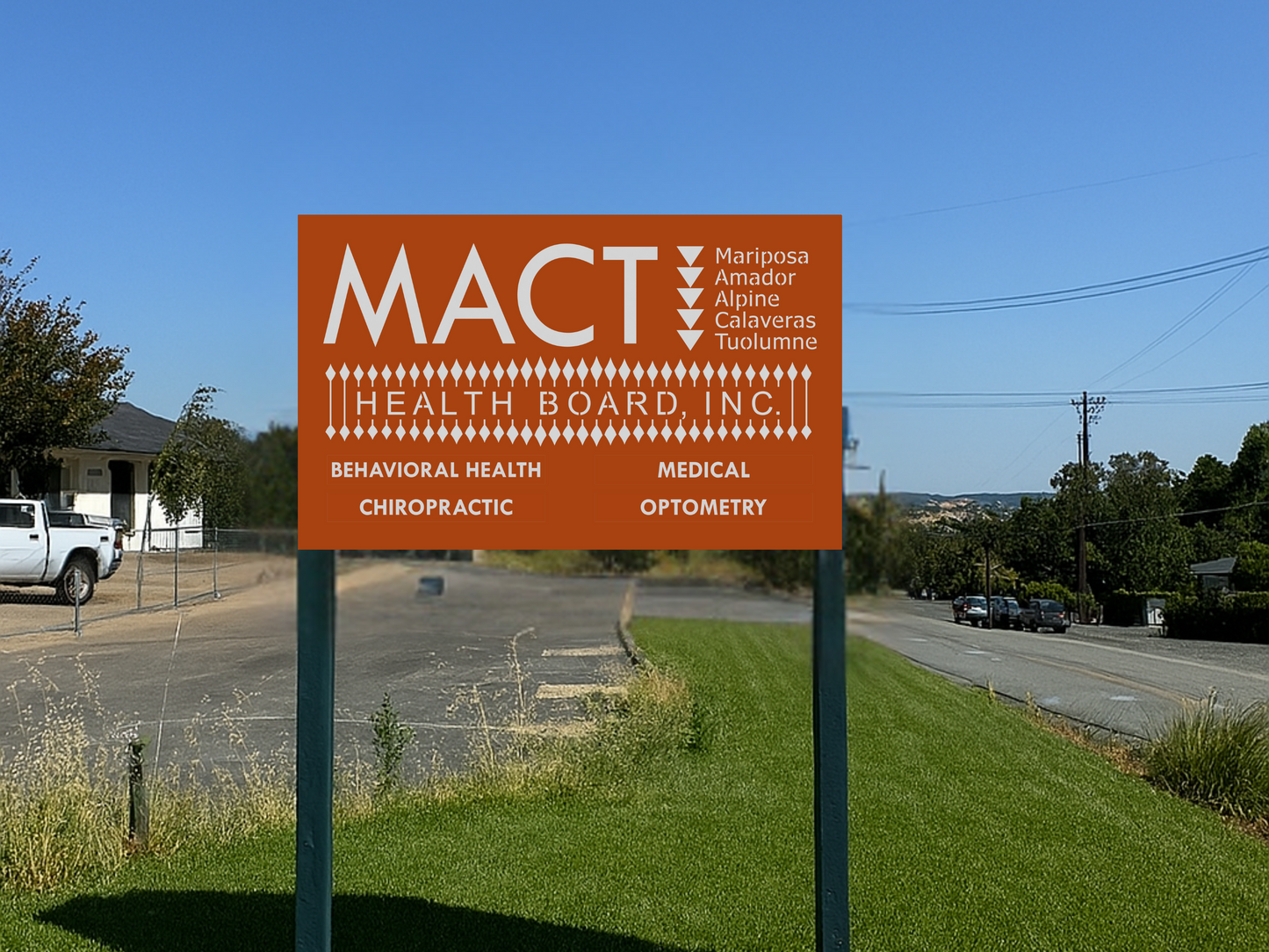 MACT custom steel sign, Deposit