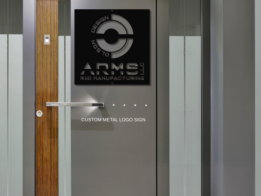 Custom metal sign, Olson Design
