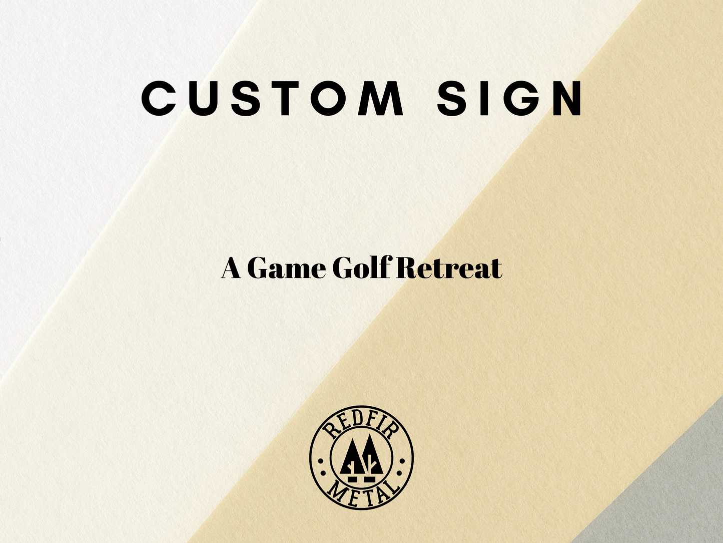 Custom metal logo Sign for M. George
