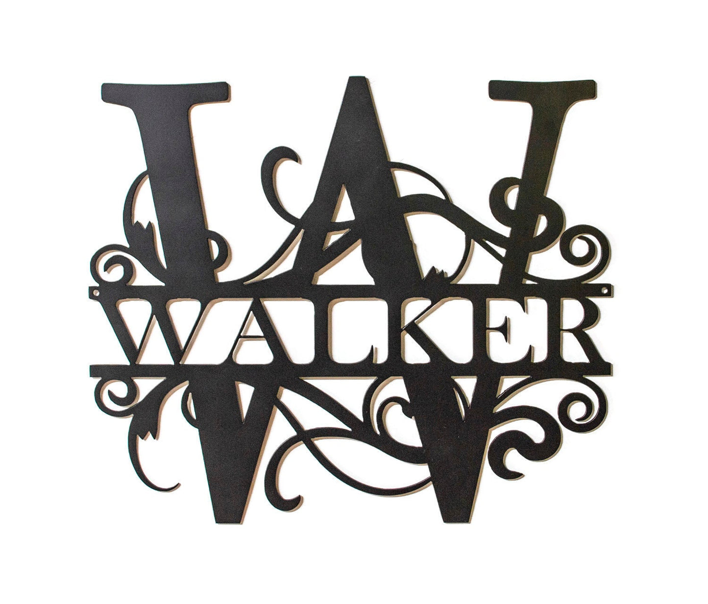 Family Name Metal Monogram, Personalized Wedding Gift, Outdoor Monogram, Family Initial, Custom Family Sign