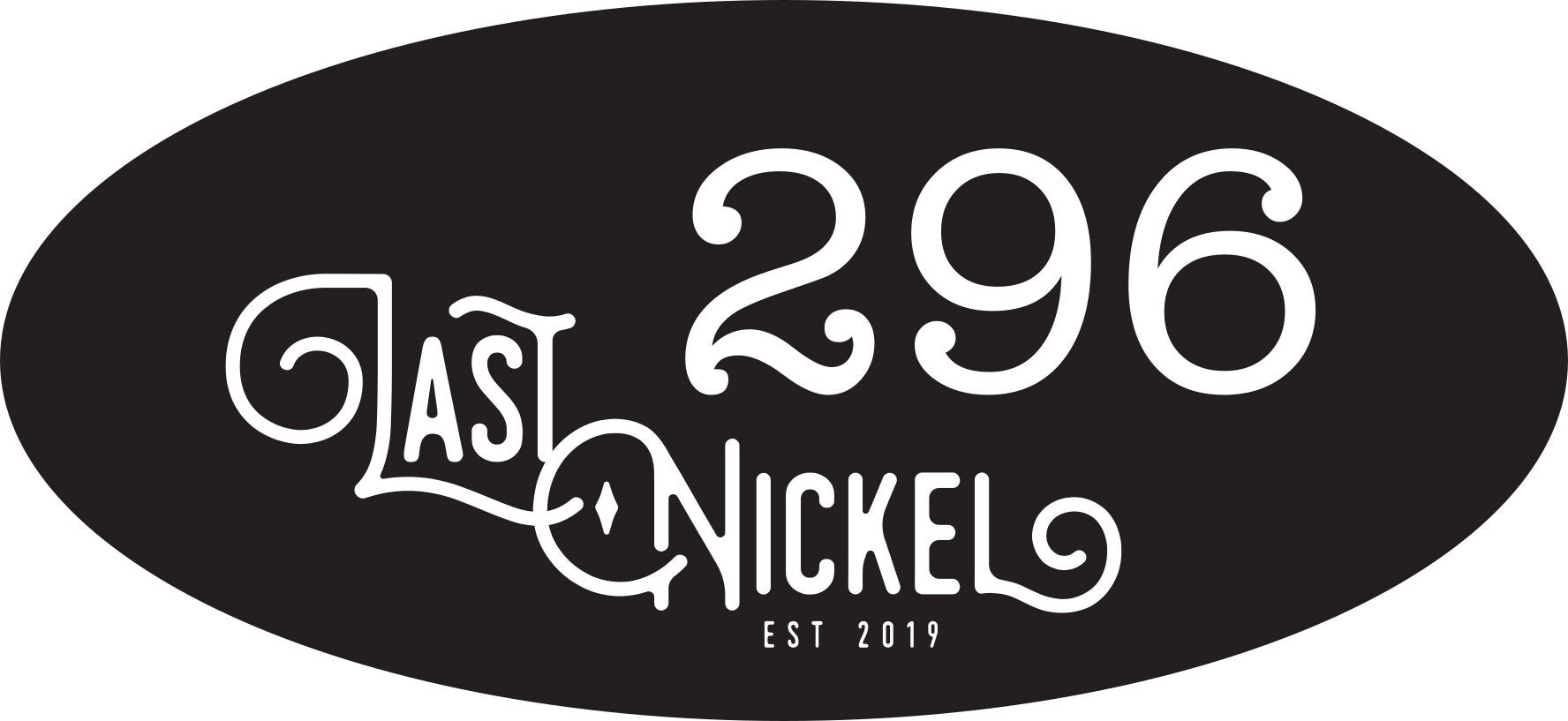 Custom steel sign, Last Nickel, metal business, logo sign
