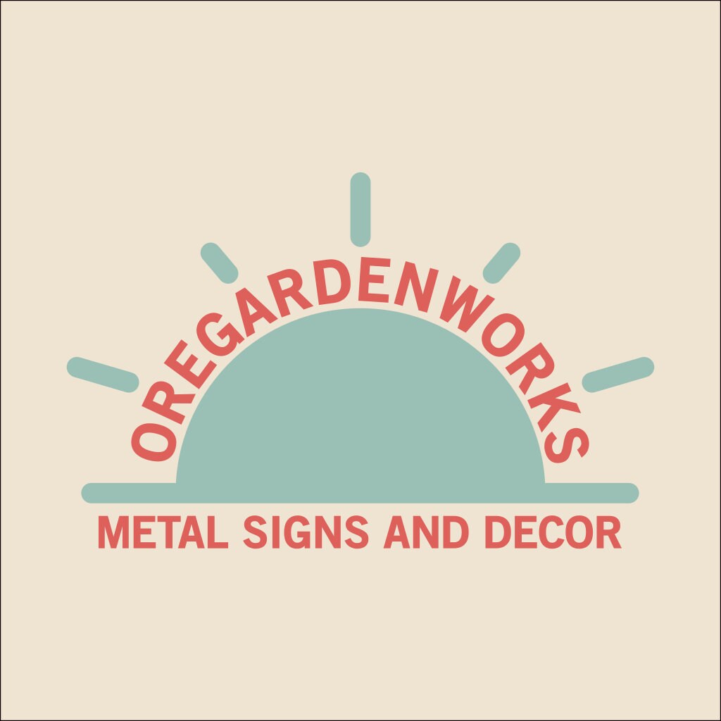 Custom steel sign, Last Nickel, metal business, logo sign