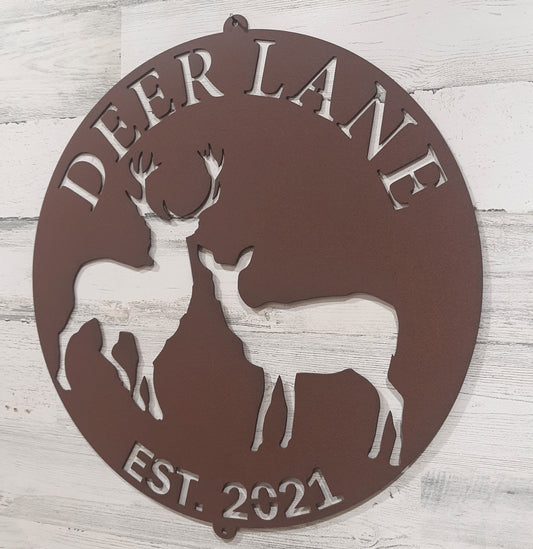 Custom metal signs for Linda, QTY 3, family name, farm signs, established sign