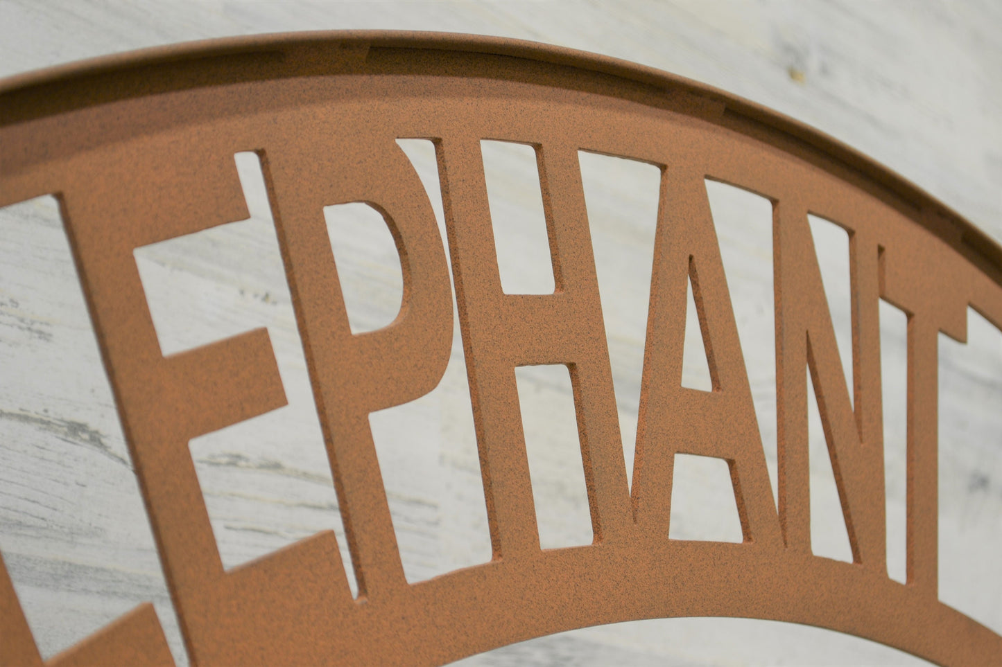 Custom metal sign ELEPHANT WALK