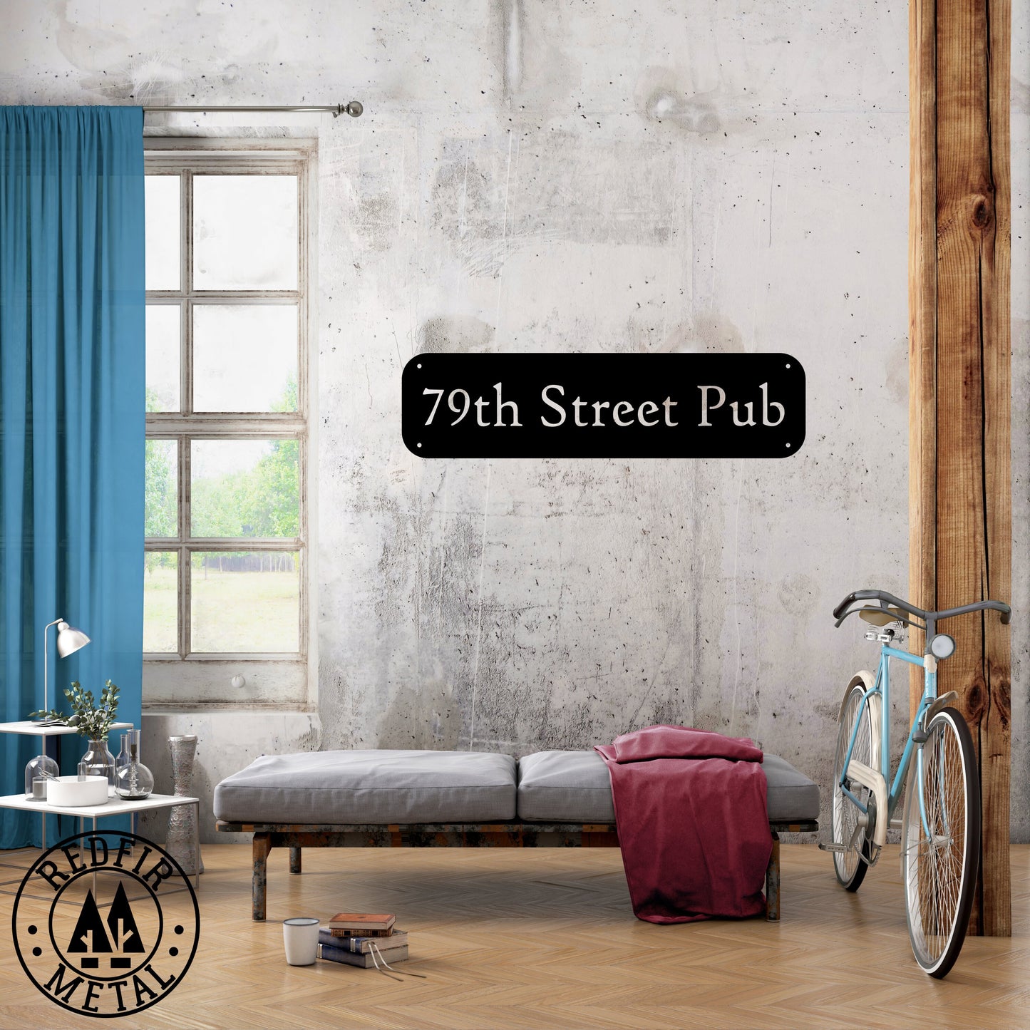 Personalized Metal Sign, Custom Sign, Make Your Own Commercial, Business, Housewarming Raw Steel Decor