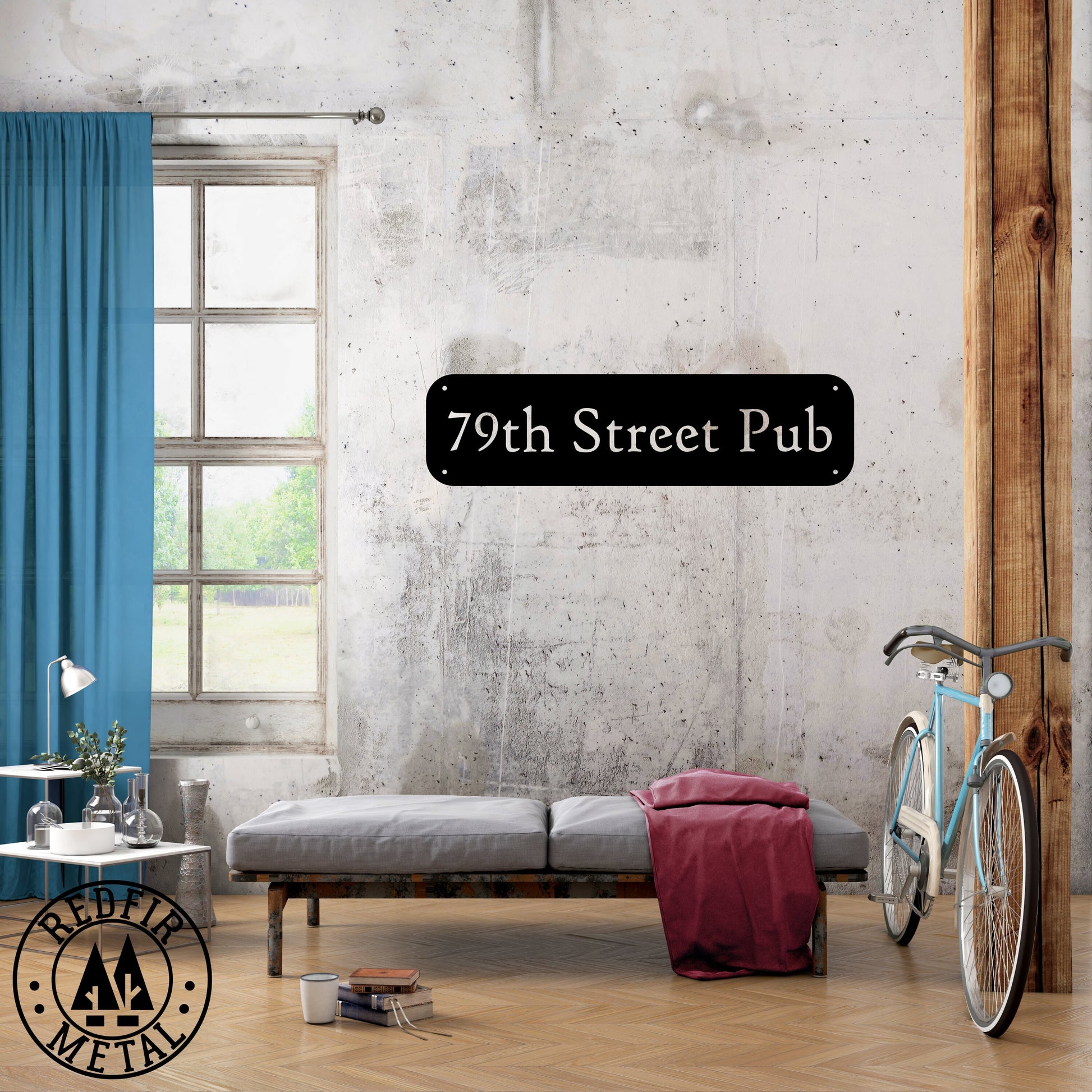 Personalized Metal Sign, Custom Sign, Make Your Own Commercial, Business, Housewarming Raw Steel Decor