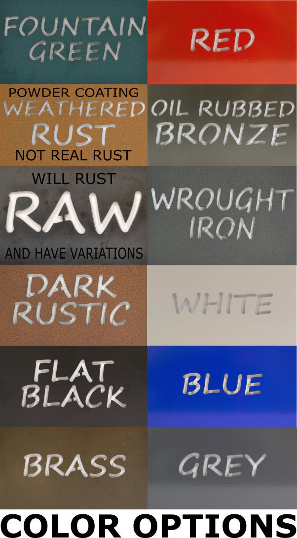 Custom signs, ZEUS, APOLLO, and AMADEUS, oil rubbed bronze powder coat