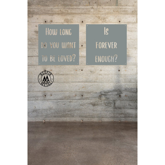 Custom metal signs for Tiffany