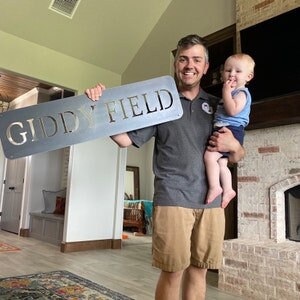 Personalized Metal Sign, Custom Sign, Make Your Own Commercial, Business, Housewarming Raw Steel Decor
