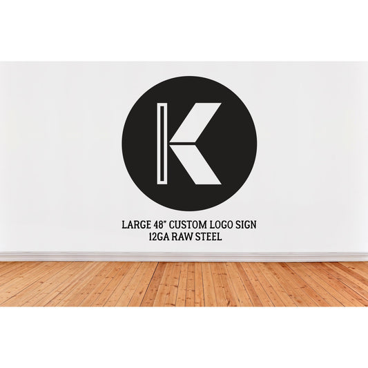 Large Round Custom Metal Sign, Business Sign, Logo, Outdoor Sign