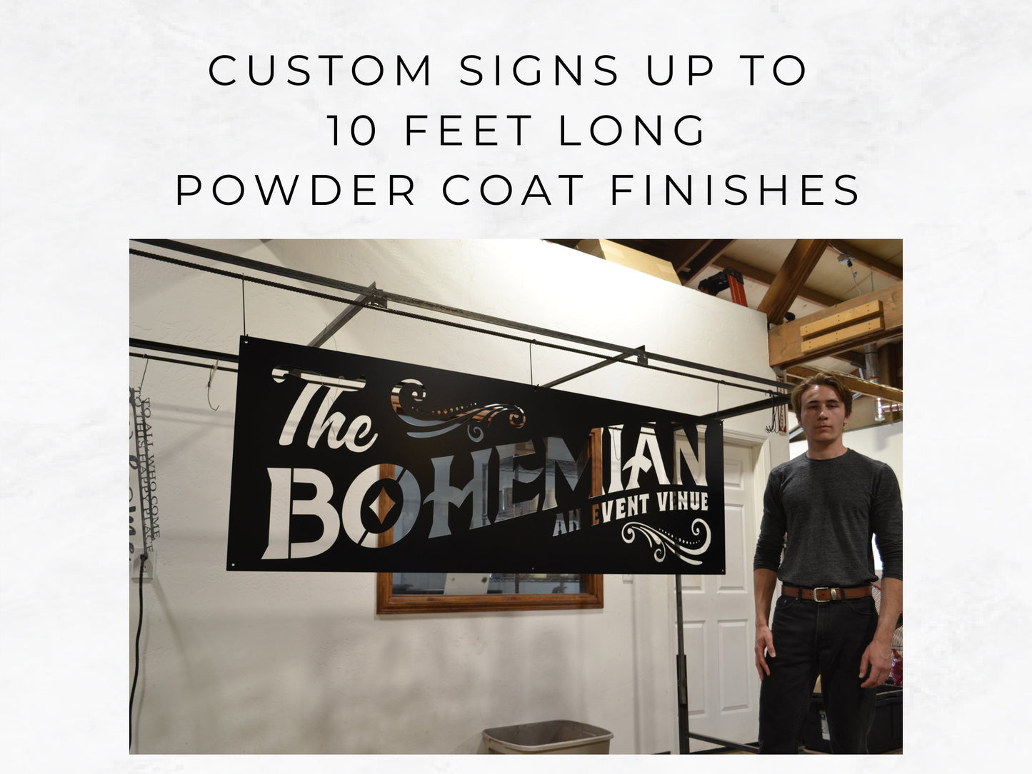 Two Custom, Personalized metal signs for Cheryl