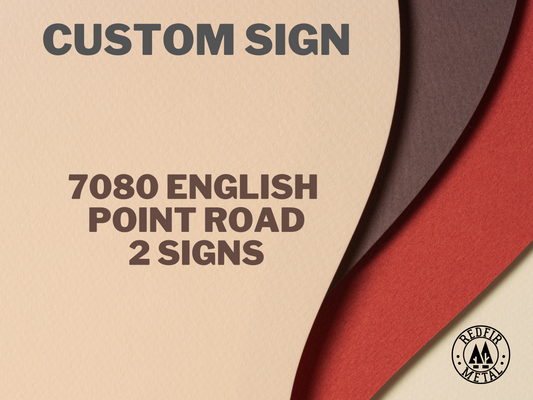 Custom Metal Address Signs, 7080 English Point