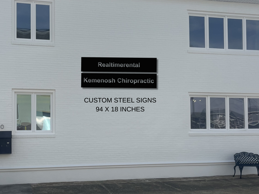 Custom large metal signs for Kristin, Quantity 2