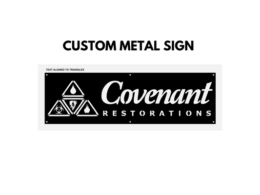 custom metal logo laser cut business sign