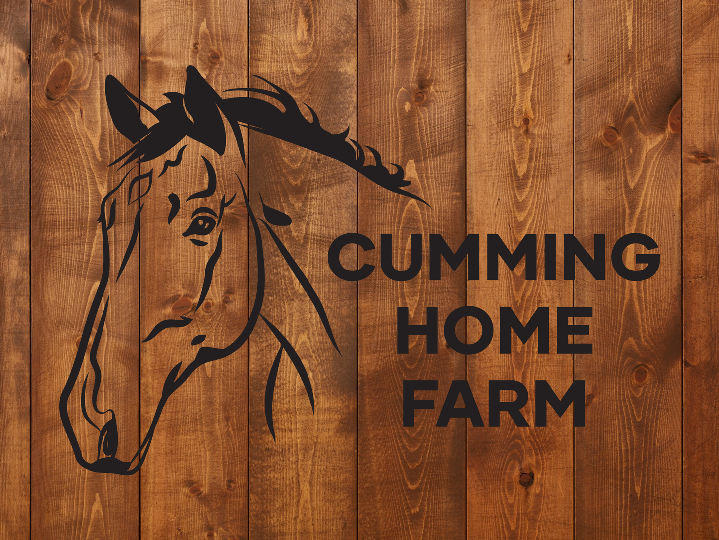 CUMMING HOME FARM STEEL SIGN