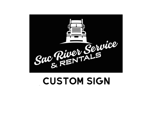 Custom Metal Sign, Sac River