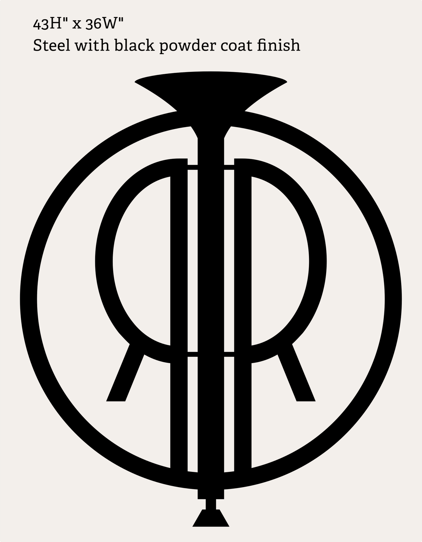 Recall ranch logo, custom metal sign