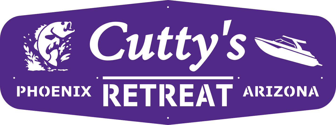 Cutty's Retreat custom steel sign, Backer and special color