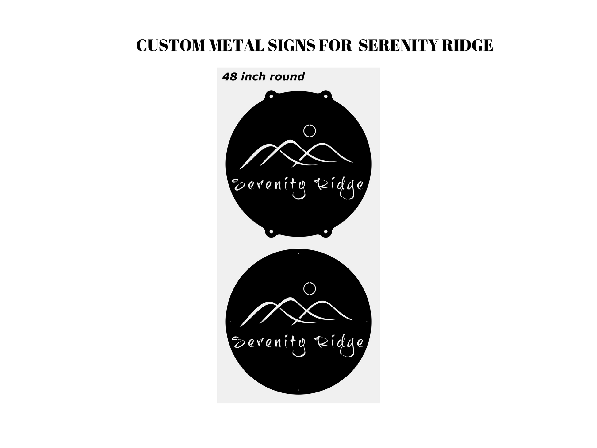 Balance for Serenity Ridge Signs – REDFIR METAL