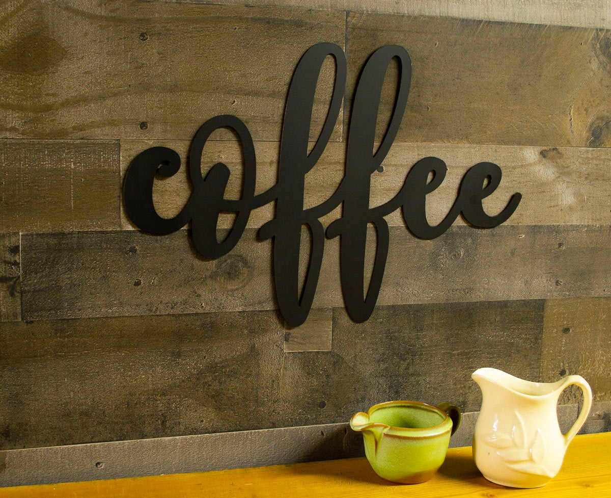 Coffee Metal Sign, Farmhouse Decor, Quotes, Sayings, Bar, Wine, Kitchen Decor, Mocha, Coffee Lover Gift