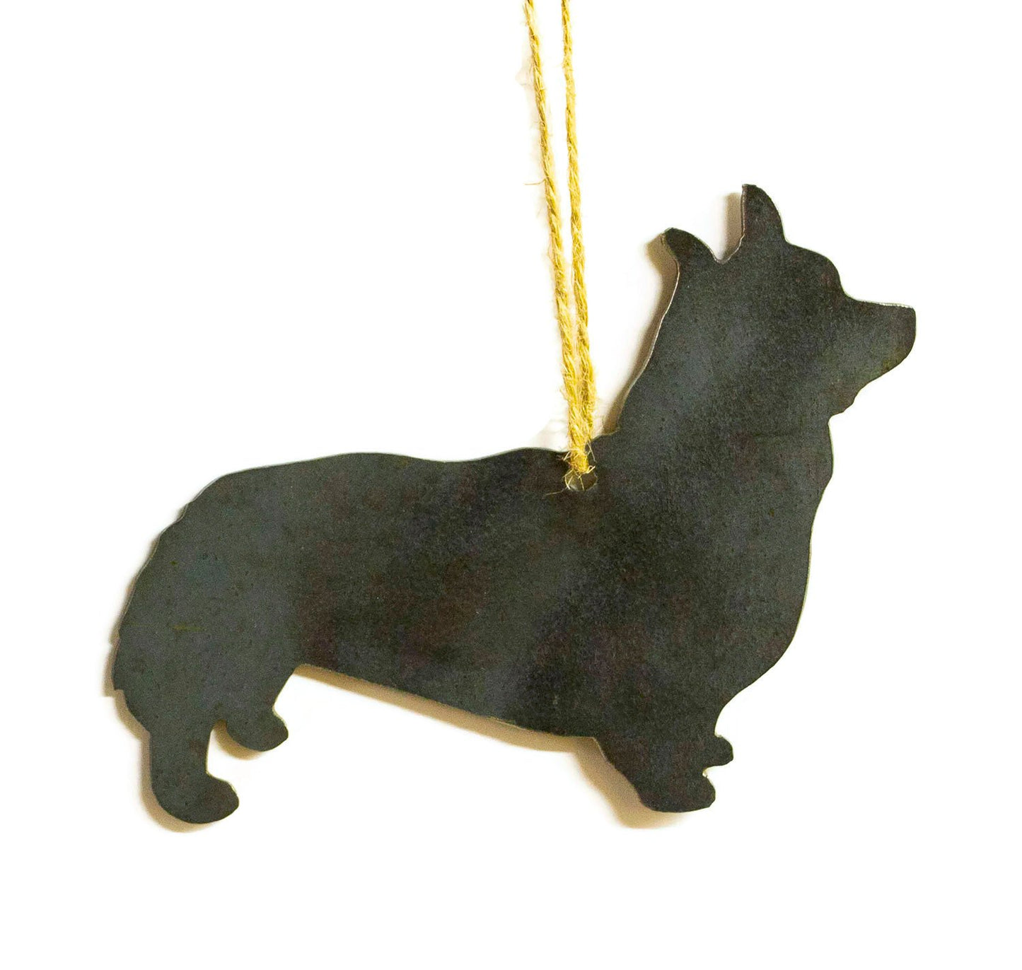Corgi Dog Metal Christmas Ornament Tree Stocking Stuffer Party Favor Holiday Decoration Raw Steel Gift Recycled Nature Home Decor
