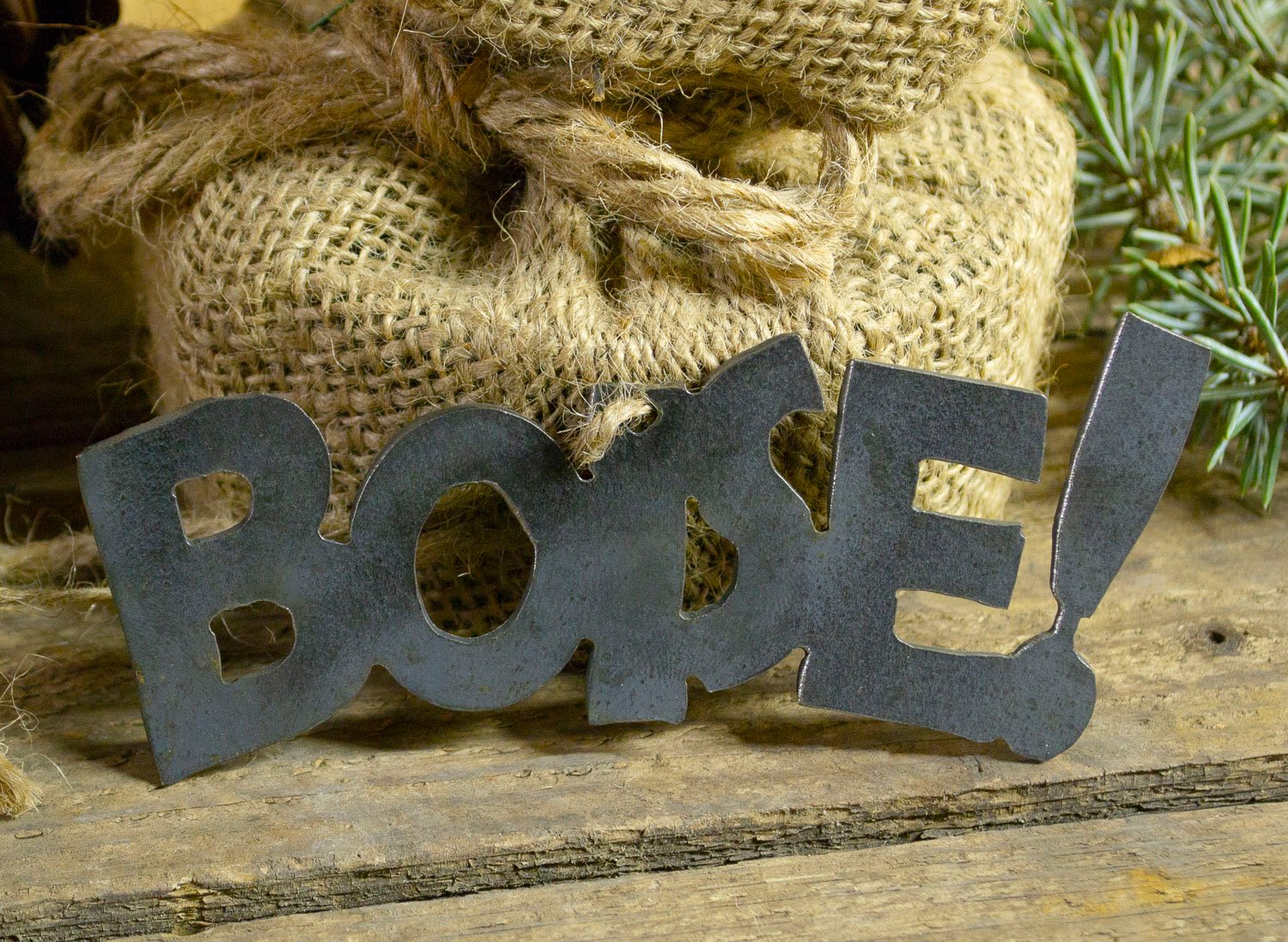 Boise Idaho City Metal Christmas Ornament Tree Stocking Stuffer Party Favor Holiday Decoration Raw Steel Gift Recycled Nature Home Decor