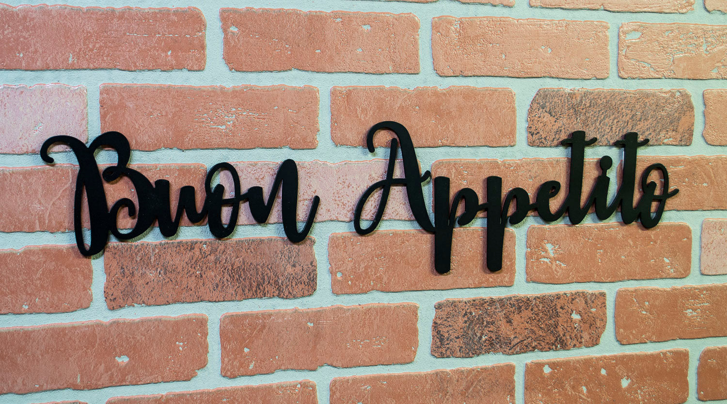 Buon Appetito Metal Kitchen Sign, Bon Appetit, Farmhouse Decor, Dining Room Decoration, Metal Wall Art, Ironwork