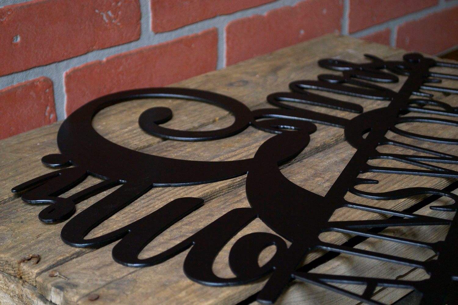 Mr. and Mrs. Last Name Sign, Established Sign, Metal Family Sign, Metal Wedding Gift, Anniversary Gift, Personalized Metal Sign