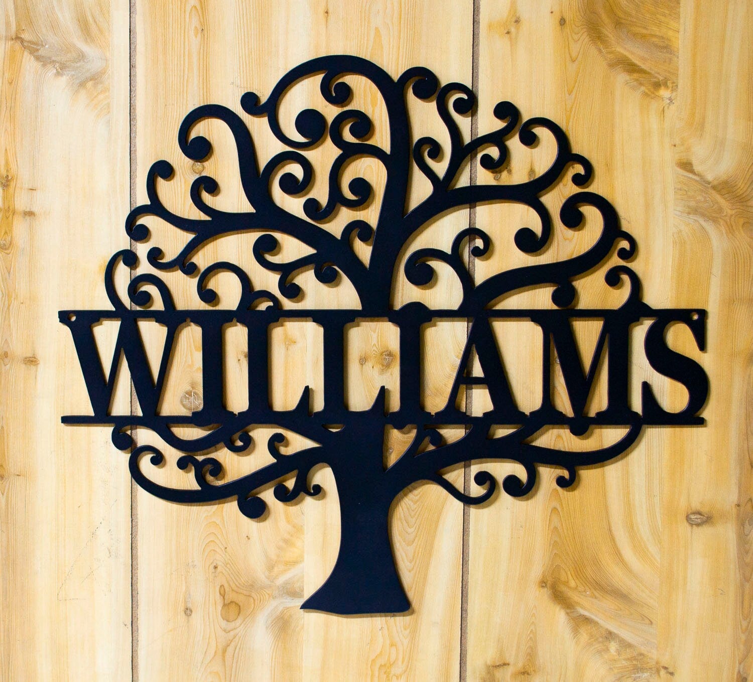 Tree of Life, Family Name Wall Art, Personalized Wedding, Anniversary Gift, Custom Family Name Sign