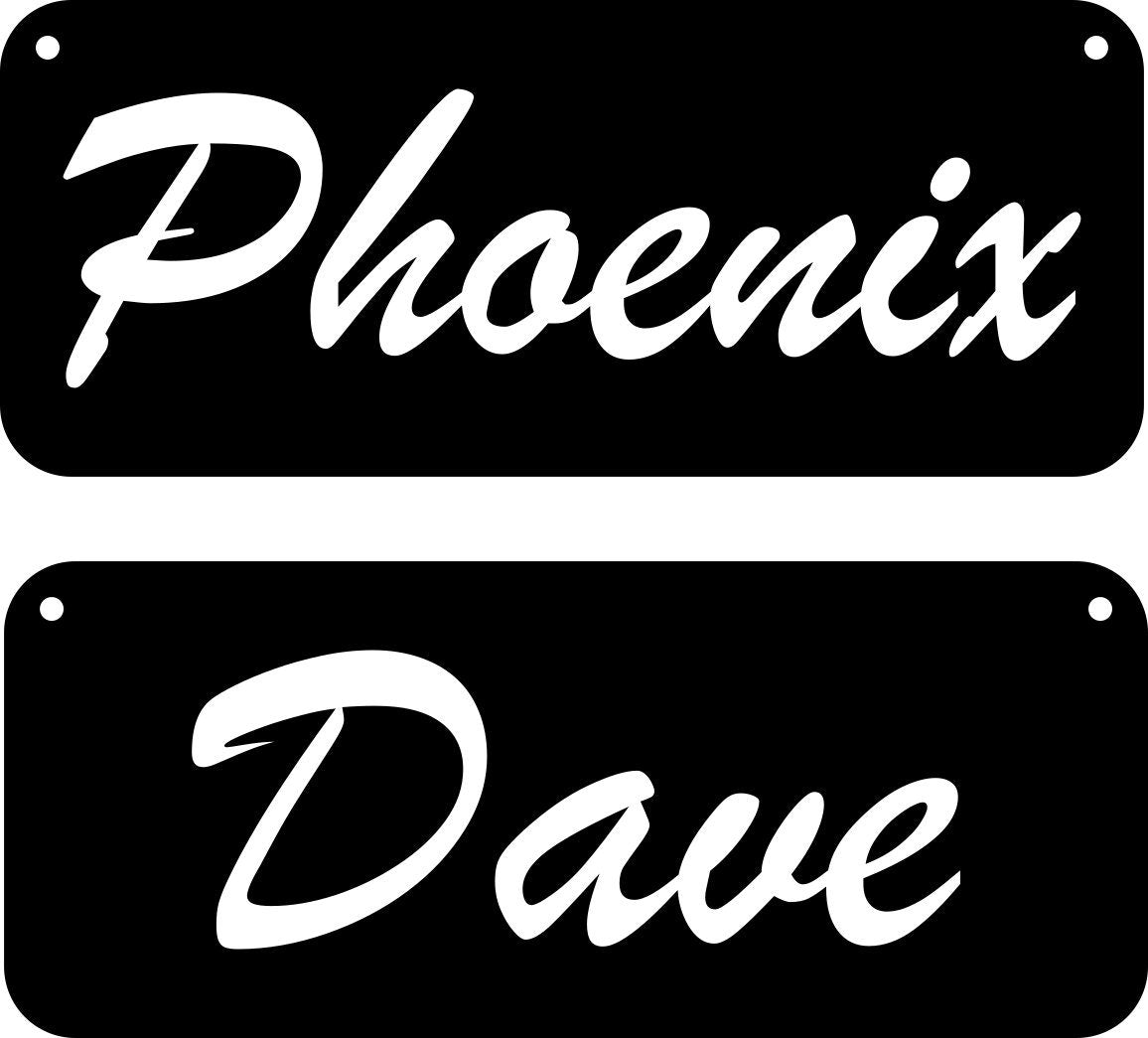 Custom metal signs for J. Hall, personalized steel sign, family name sign, name placard