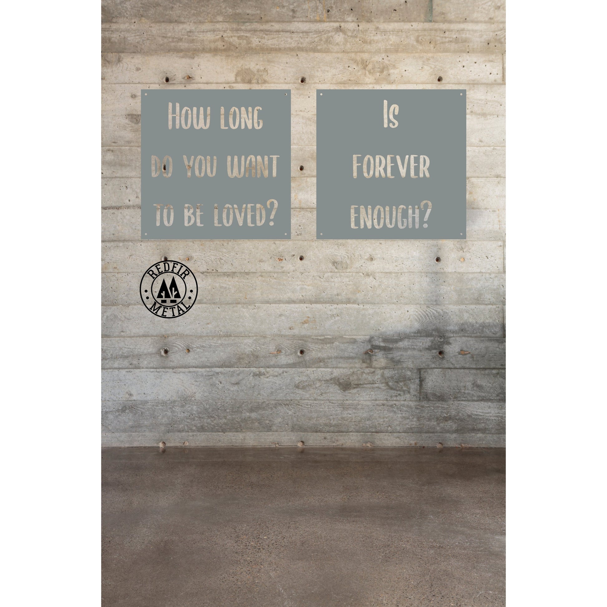 Custom metal signs for Tiffany