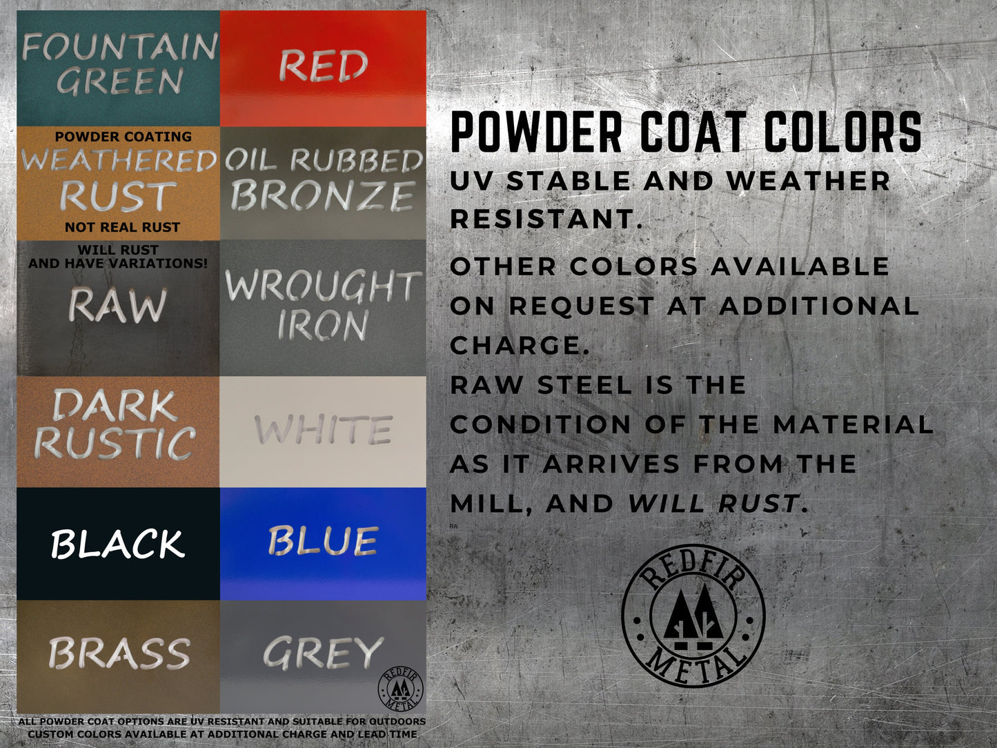 Large Metal Signs - Your Logo or Artwork - Custom Sign - Wedding Gifts - Metal Wall Decor - Raw steel Sign - Business Sign
