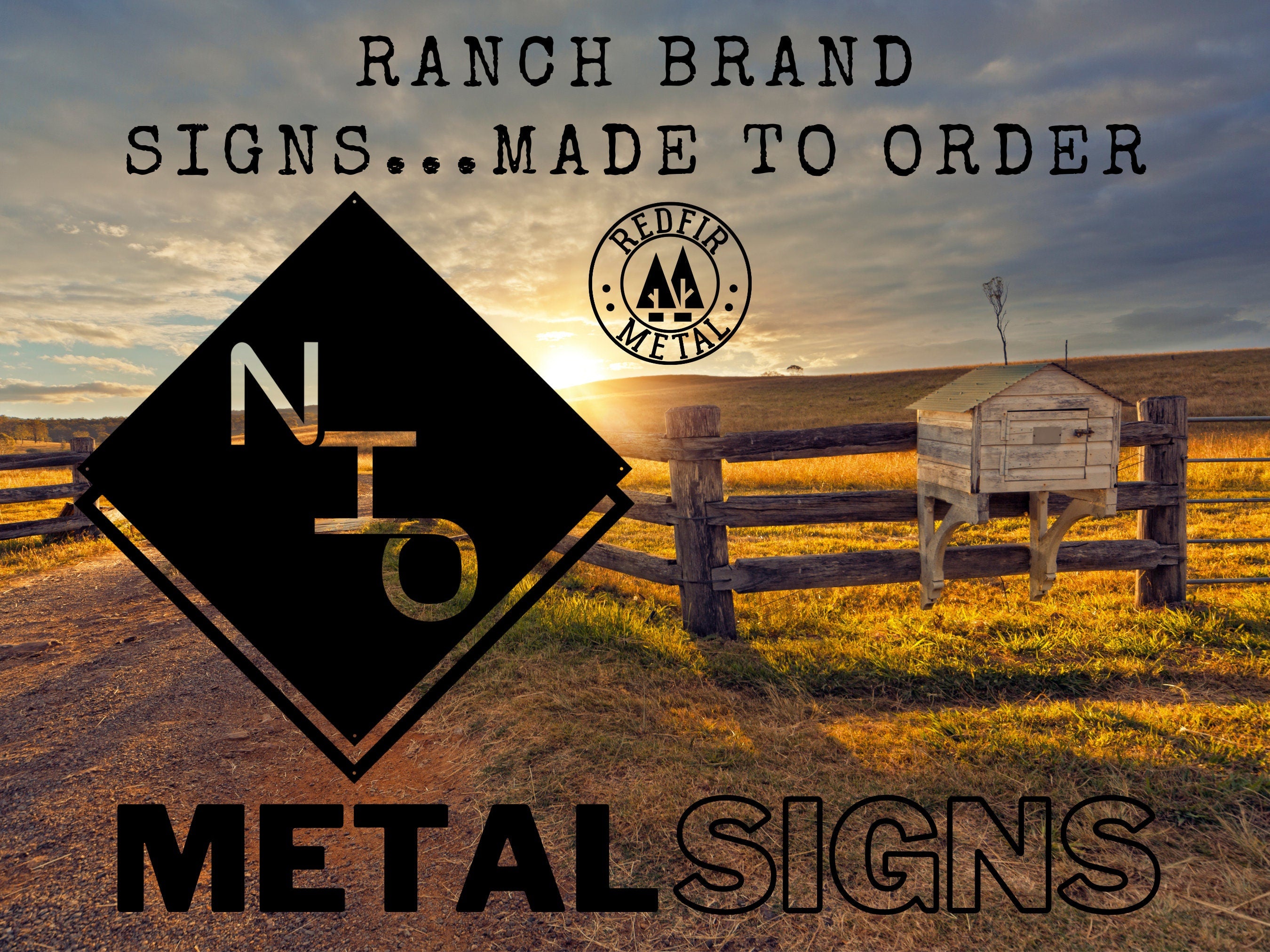 Personalized Ranch - Logo - Metal Art Signs - Your Logo or Design - Cu ...