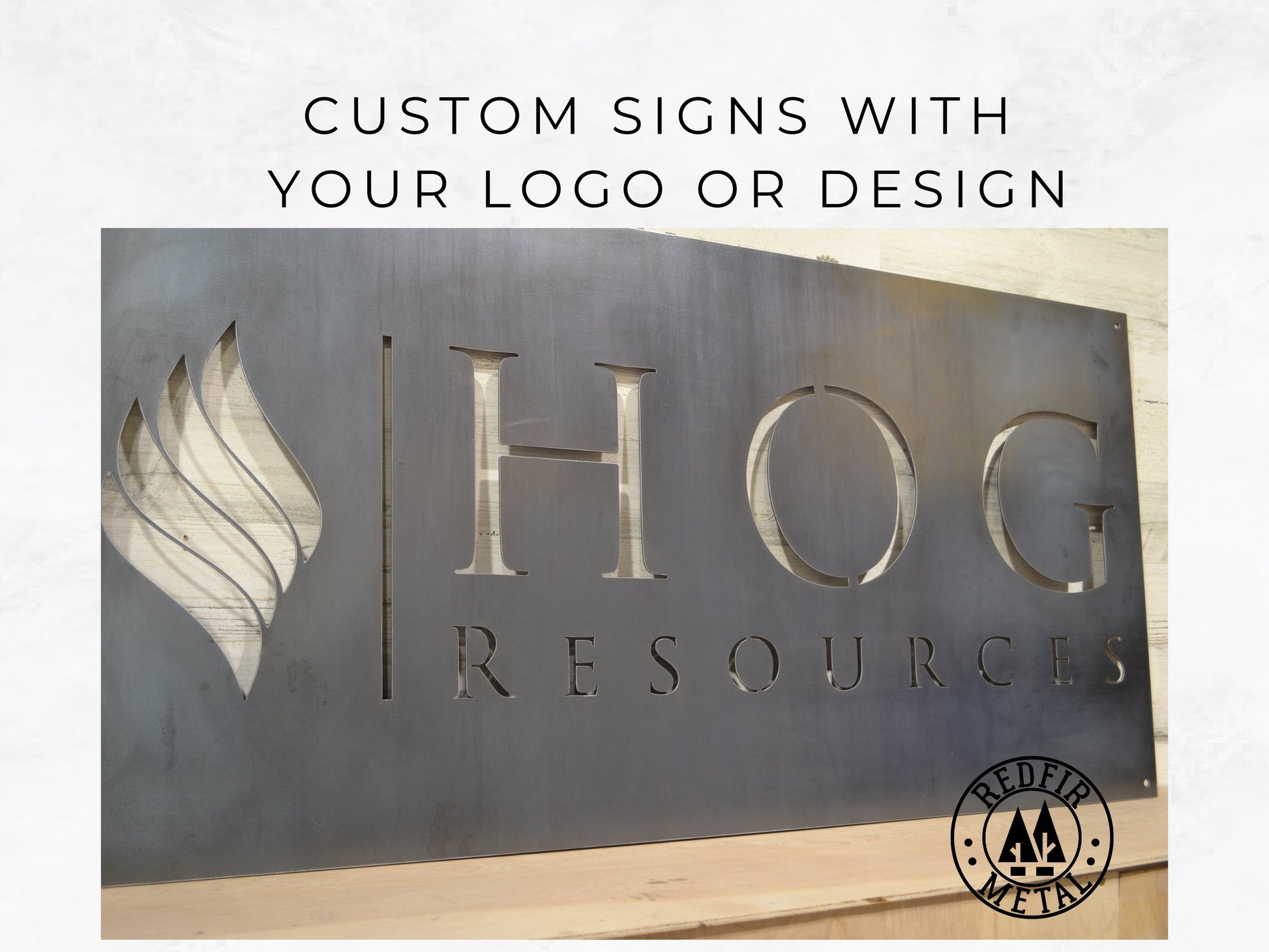 Business Logo or Artwork - Custom Metal Sign - Personalized Gifts - Metal Wall Decor - Large, Small, Square, Circle Sign - Special Gifts