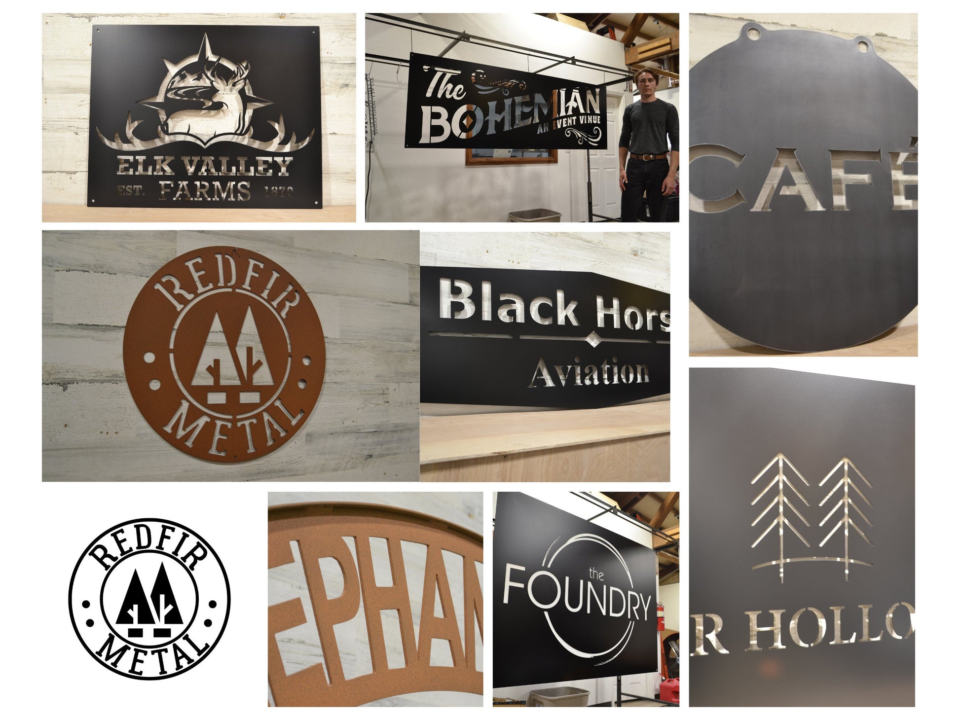 Personalized Business Logo Metal Signs - Your Logo or Artwork - Custom Sign - Wedding Gifts - Metal Wall Decor - Address Sign -