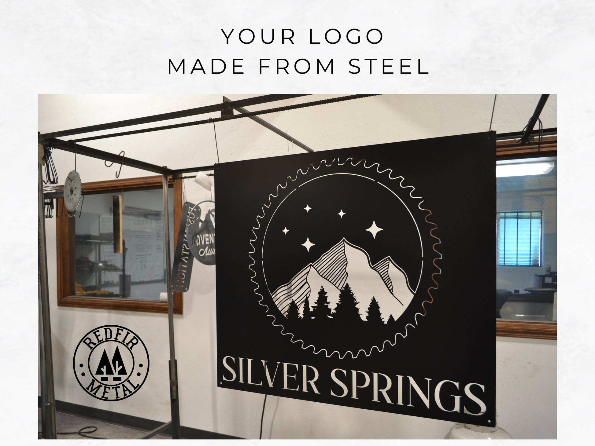 Personalized Business Logo Metal Signs - Your Logo or Artwork - Custom Sign - Wedding Gifts - Metal Wall Decor - Address Sign -