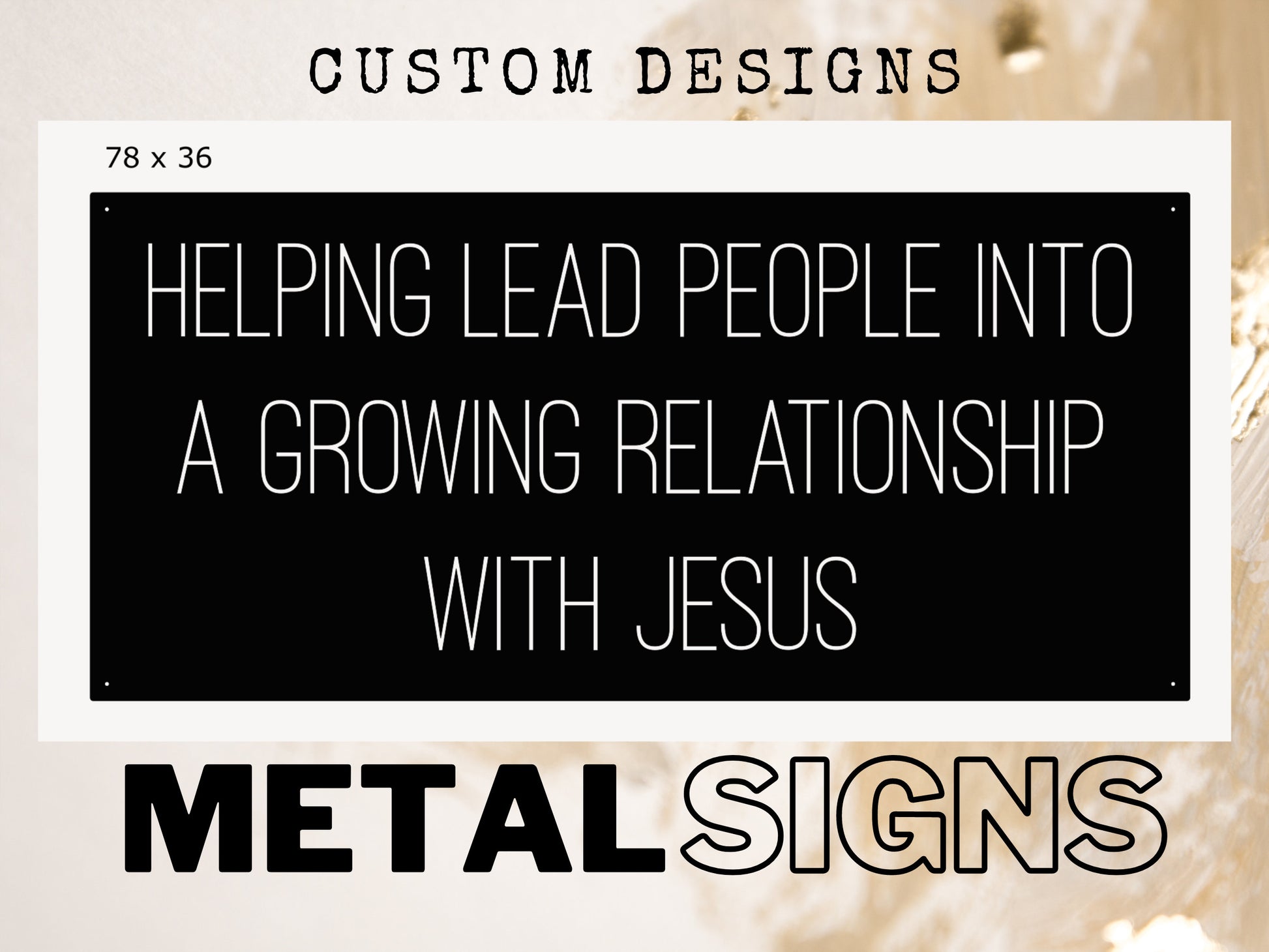 Personalized - Religious - Logo - Metal Art Signs - Your Logo or Design - Custom Sign - Wedding Gifts - Metal Wall Decor - Address Sign